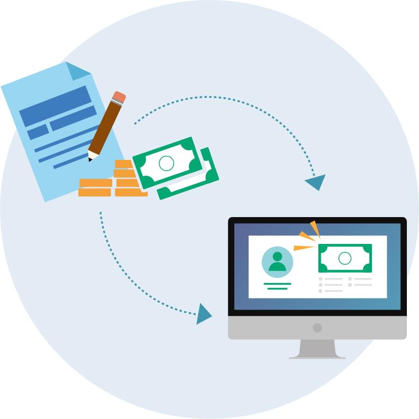 Collect and pursue accrued receivables automatically.